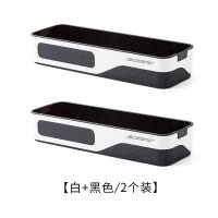 卫生间置物架浴室壁挂厕所洗手间洗漱台免打孔洗澡间卫浴收纳 三维工匠 [白+灰色]+[白+透明]储物架