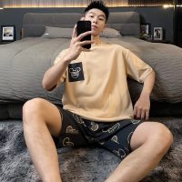 2026新款夏天睡衣男士夏季青少年短袖男生简约休闲家居服男款大码