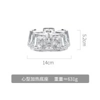 美帮汇家用茶壶套装小号沏茶杯耐热玻璃煮茶带过滤泡茶一人锤纹功夫茶具 加热底座