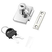 围达 玻璃柜门锁 409通开 把