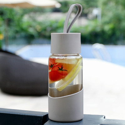 美帮汇茶杯玻璃杯女韩版学生便携简约个性水杯少女创意文艺杯子潮流