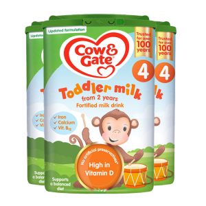 有效期到26年6月-3罐装 | 英国牛栏Cow&Gate 婴幼儿配方奶粉4段2-3岁 800g