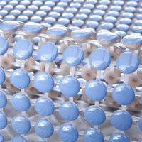 夏季陶瓷凉垫 客厅沙发凉席垫夏天款防滑欧式全包萬能套罩坐垫子 单陶瓷-晶彩海蓝 60*80