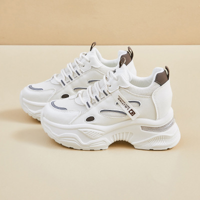 内增高ins韩版新款老爹鞋女秋季学生跑步运动厚底休闲鞋