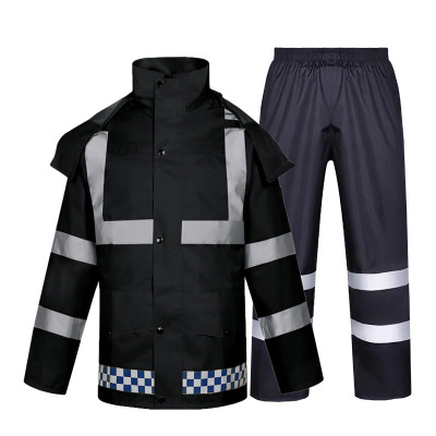 匹牧 PM-FTYY-0001 分体式雨衣套装 黑色 XXL 单位:套