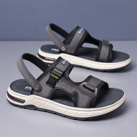 凉鞋男夏季新款时尚厚底男士凉拖高档乳胶气垫软底休闲沙滩鞋