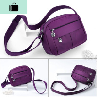 斜挎小包休闲百搭女式单肩帆布尼龙妈妈斜跨女士迷你牛津运动背包NEW LAKE女斜挎包