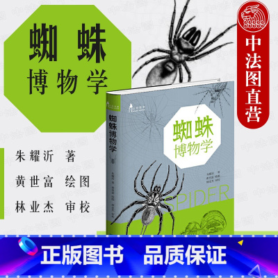 [正版]中法图 蜘蛛博物学 朱耀沂 商务印书馆 自然观察丛书 自然科普读物蜘蛛博物类书籍 蜘蛛形态结构分类蛛网形态蜘蛛