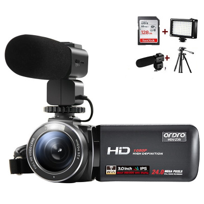 欧达(ORDRO)专业版高清数码摄像机家用dv录像机户外便携摄影机专业摄录一体机 vlog抖音短视频 Z20