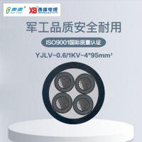 秦源牌 YJLV-0.6/1KV-4*95mm² 铝芯低压电力电缆 元/米 定制商品 联系客服