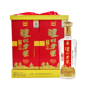 泸州老窖股份 泸州老窖 精品头曲商超版 52度 500ml*2瓶 浓香型白酒