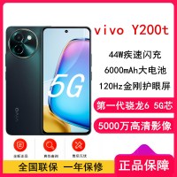 vivo Y200t 极光 8GB+256GB 骁龙6 5G芯 6000mAh电池 44W充电 5000万高清影像 5G 手机 Y200