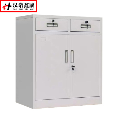 汉诺鑫威钢制文件柜办公室铁皮柜资料档案柜中二斗矮柜带锁储物柜厂家直销