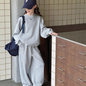 女童套装新款春秋儿童衣服洋气时髦秋装大童运动服女孩两件套