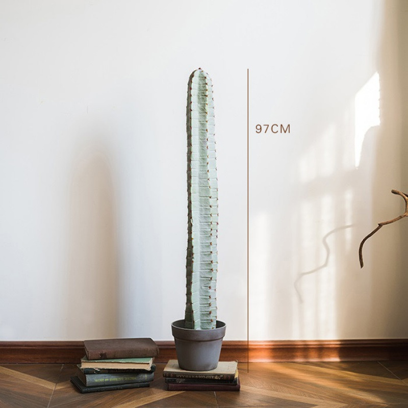 仙人掌盆景仙人柱墨西哥天轮柱装饰摆件落地 cereus秘鲁天轮柱97cm