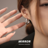 925银针金属素圈耳钉女耳环耳饰小众设计精致时尚气质个性送女朋友老婆情人节七夕生日礼物