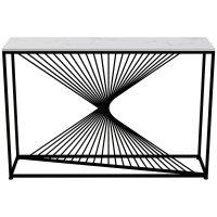 森美人北欧轻奢玄关台铁艺玄关桌大理石走廊边几简约现代条案靠墙窄桌子