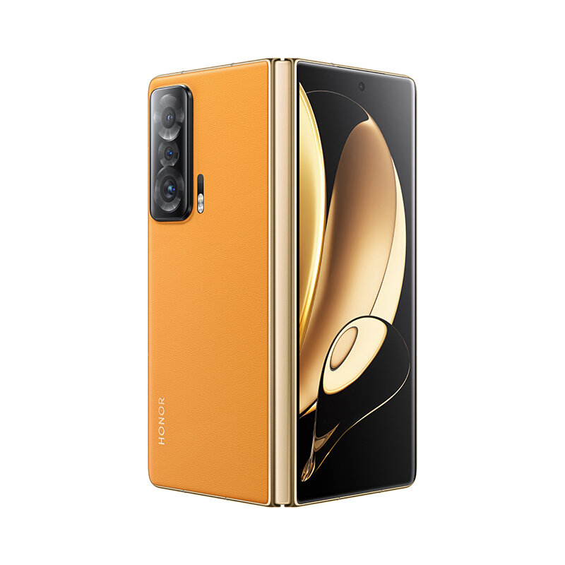 荣耀Magic V 折叠屏 12GB+256GB 燃橙色 全新一代骁龙8 多主摄融合计算摄影 折叠屏手机 5G全网通