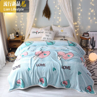 云貂绒毛毯加厚冬季加厚保暖床单盖毯单人双人绒毯1.8m单件 三维工匠