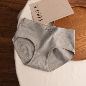 [7A]纯棉女士内裤 印花纯棉中腰内裤 中腰棉质内裤女士