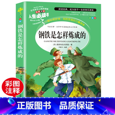 [正版]钢铁是怎样炼成的 书原著 小学生课外阅读书籍三四五六年级必读名师指导青少年儿童文学世界经典名著初中读物完整版单