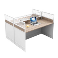 铭威盾职员办公桌椅组合简约现代屏风卡座工位隔断式财务工位桌子双人位[单桌]