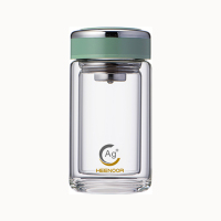 希诺 双层抗菌玻璃杯220ml XN-1952/个