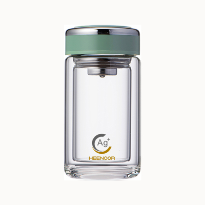 希诺 双层抗菌玻璃杯220ml XN-1952/个