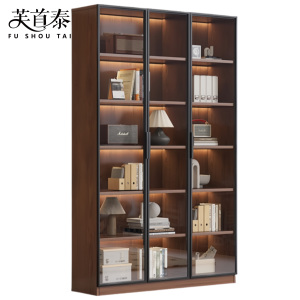 芙首泰玻璃门书柜1200*320*2000mm个