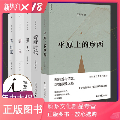 颜系图书-双雪涛作品集5册平原上的摩西+飞行家+翅鬼+猎人+聋哑时代刺杀小说家原著小说中国现当代文学小说集班宇逍遥