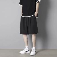 短裤男士夏季冰丝薄款外穿宽松型篮球裤子五分休闲运动裤