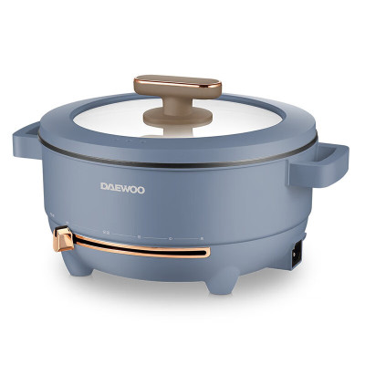 大宇多功能电煮锅5L大容量家用电火锅 DYHG-5036 薄雾蓝