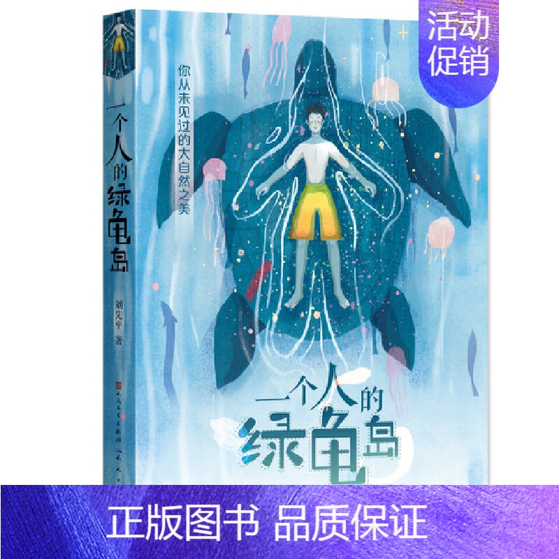一个人的绿龟岛 [正版]书籍慢小孩 百班千人三年级共读书 冰心奖得主迟慧著 儿童文学书籍 寒假阅读成长童话 四五六年级小