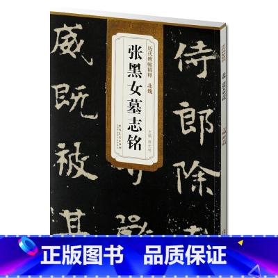 [正版] 北魏张黑女墓志铭 历代碑帖 薛元明主编 毛笔书法字帖 安徽美术出版社 简体字旁注 书法碑帖临摹书法教程书籍