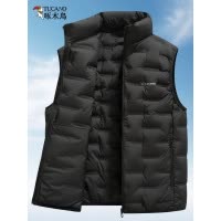 啄木鸟男士羽绒马甲外套冬季新款加厚保暖羽绒内胆背心防寒羽绒服