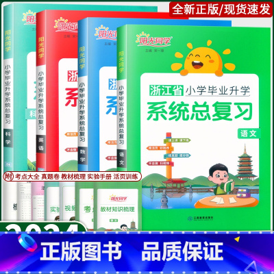 [浙江版]语文+数学+英语+科学 小学升初中 [正版]浙江专版小升初系统总复习语文数学英语科学人教版小学六年级下册分班知