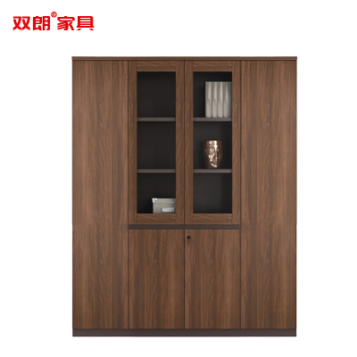 双朗 文件柜书柜 SL-SF18442HX 1860*440*1500mm 红橡木色 台