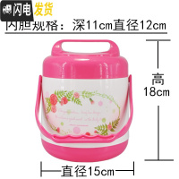 三维工匠保温瓶提锅汤桶便当饭盒不锈钢内胆双层餐盒学生饭桶家用定制 红色小号1.6(2135)