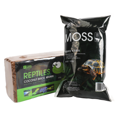 爬宠椰土巴西龟垫材爬虫椰砖饲养箱过冬沙保暖苔藓乌龟冬眠用品