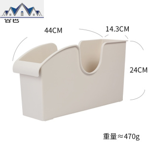 家居塑料厨房滑轮锅盖架置物架橱柜收纳推拉盒锅具收纳架 三维工匠收纳盒
