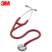 3M听诊器Littmann大师级心脏专科单面成人儿童听诊器医生专用 2163酒红色