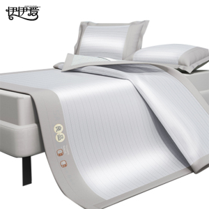 伊伊爱 宽头绣花冰柔席两件套