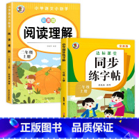 [2本]同步练字帖+阅读理解 二年级上 [正版]老师二年级上册语文练字帖人教版 小学2年级同步字帖练字生字每日一练