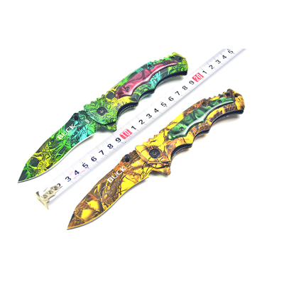 多功能户外野营折刀（迷彩两色)高硬度锋利折叠刀水果刀野营救生刀收藏礼品刀