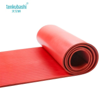 天空桥 绝缘胶皮 红色条纹5mm*1m*10m 卷