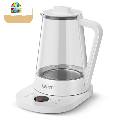 煮茶器烧水壶玻璃电热水壶透明全自动断电家用保温一体办公煮茶壶 FENGHOU 银河灰