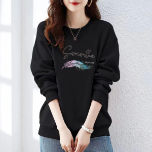 卫衣女秋冬新款休闲时尚潮流宽松显瘦慵懒风圆领上衣服女外穿