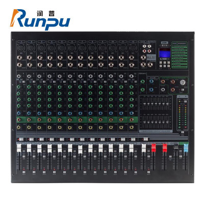 润普Runpu RP-MG16 国产化会议十二路调音台舞台户外演出大型带混响效果 QY