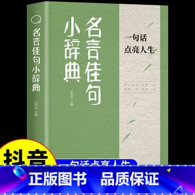 名言佳句小辞典 [正版]名言佳句小辞典 古今中外名人名言好词佳句好句经典语录励志格言警句国学经典书 初高中写作素材小学三