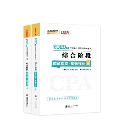 正版新书]2020年注册会计师全国统一考试 综合阶段 2册陈楠,